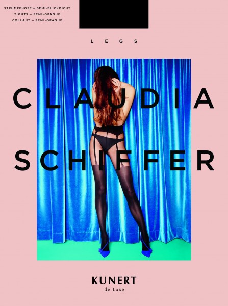 Semi-opaque panty met jarretel-look Claudia Schiffer Legs KUNERT de Luxe