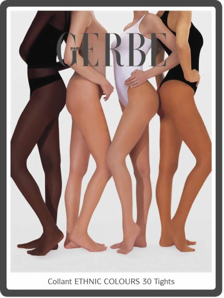 Panty voor alle soorten van huidtinten Ethnic Colours 30 DEN van Gerbe