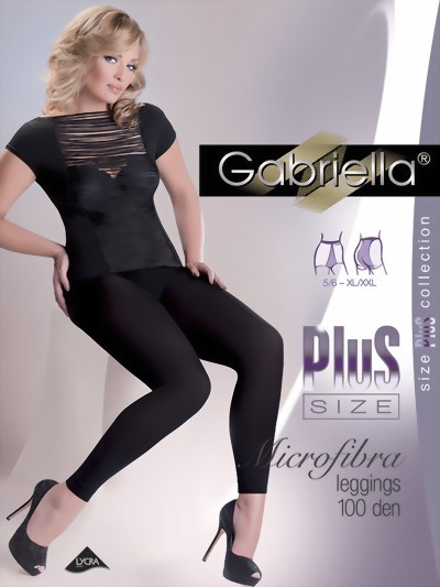 Grote maten leggings Microfibra van Gabriella, 100 DEN