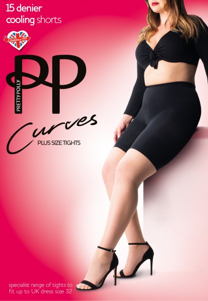 Plus size slip met een temperatuur regulerende werking Cooling Shorts van Pretty Polly