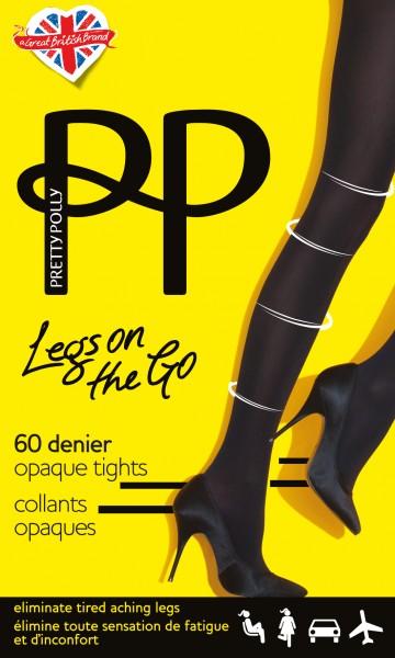 Licht steungevende opaque panty Legs on the Go van Pretty Polly