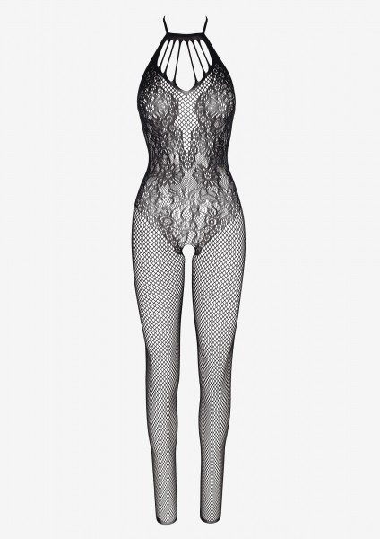 Ouvert-bodystocking van zacht mesh met een prachtig kantpatroon van Marilyn