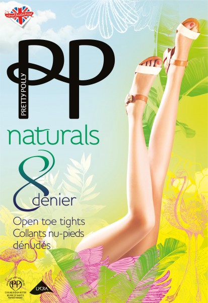 Gladde teenloze zomerpanty Naturals 8 DEN van Pretty Polly